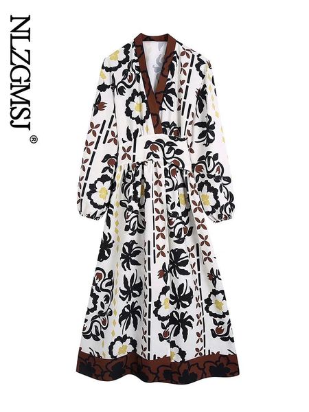 dresses nlzgmsj za women 2022 summer print long dress vintage office lady fashion v neck female dresses loose vestido 202204, Black;gray
dresses nlzgmsj za women 2022 summer print long dress vintage office lady fashion v neck female dresses loose vestido 202204, Black;gray
