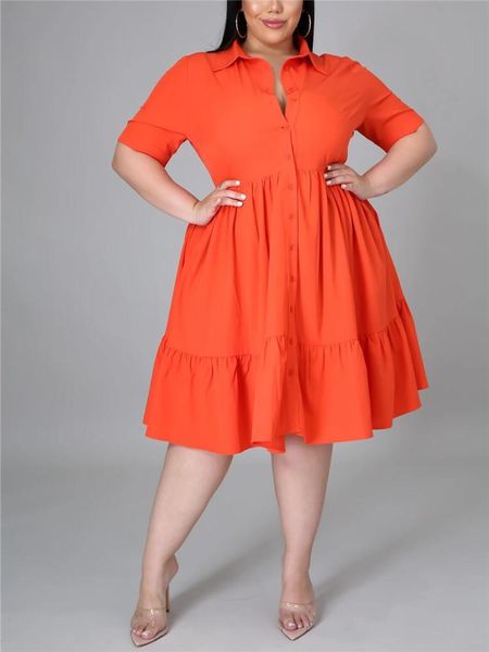 dresses plus size blouse dresses women summer buttons high waist elegant office ladies dress women clothing vestidos oversized 4x 5xl, Black
dresses plus size blouse dresses women summer buttons high waist elegant office ladies dress women clothing vestidos oversized 4x 5xl, Black