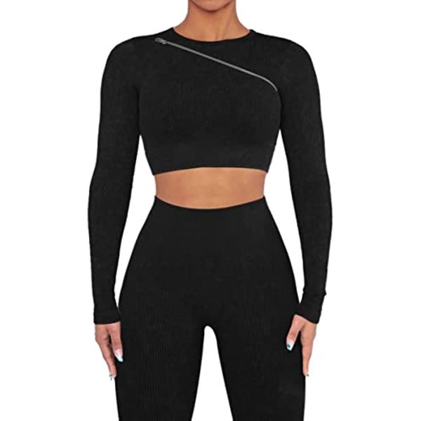 seamless ribbed acid wash yoga outfits leggings and keyhole zip crop gym clothes
seamless ribbed acid wash yoga outfits leggings and keyhole zip crop gym clothes