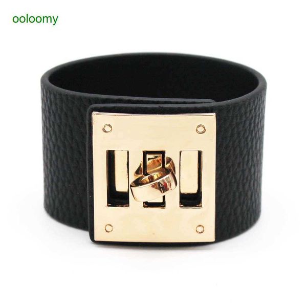 hemres designer bracelet new fashion bracelet versatile wide leather women's trend personalized jewelry pv4y, Black
hemres designer bracelet new fashion bracelet versatile wide leather women's trend personalized jewelry pv4y, Black