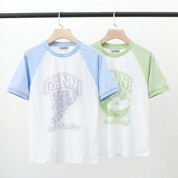 ganni women's t shirt designer shirts women's casual clothing beach versatile fruit print loose fashion women's short sleeve, White
ganni women's t shirt designer shirts women's casual clothing beach versatile fruit print loose fashion women's short sleeve, White