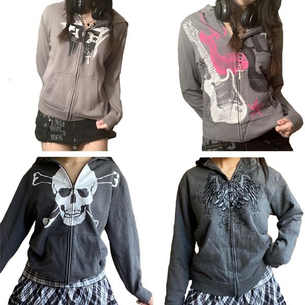 women's jackets atasan bertudung ritsleting wanita pakaian luar mode gothic musim gugur semi jaket sweter lengan panjang print streetwe, Black;brown
women's jackets atasan bertudung ritsleting wanita pakaian luar mode gothic musim gugur semi jaket sweter lengan panjang print streetwe, Black;brown