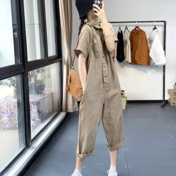 women's jumpsuits rompers women clothing korean buttons solid color turn-down collar short sleeve jumpsuits summer vintage pocket capri, Black;white
women's jumpsuits rompers women clothing korean buttons solid color turn-down collar short sleeve jumpsuits summer vintage pocket capri, Black;white