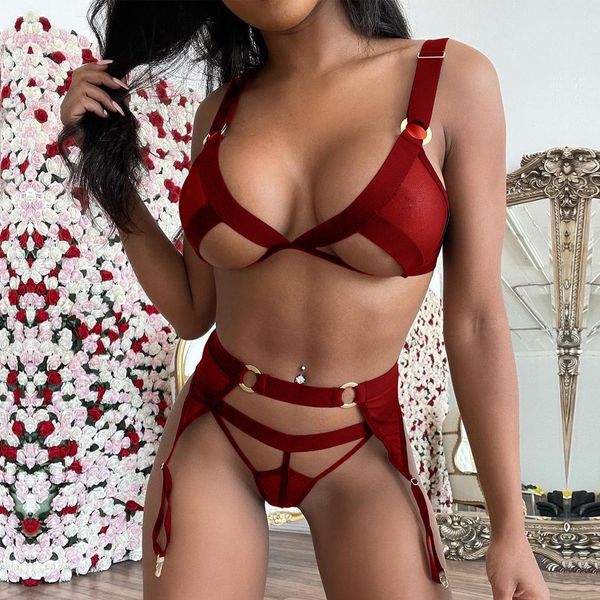 set lingerie cut out bra erotic brief sets 3pieces underwear strings thongs christmas and year exotic sets 230426, Red;black
set lingerie cut out bra erotic brief sets 3pieces underwear strings thongs christmas and year exotic sets 230426, Red;black