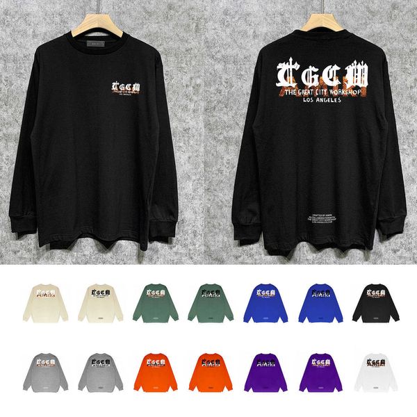 men's long-sleeved t-shirt designer high-quality bone-cracking letters printed long-sleeved cotton big yards explosive models, White;black
men's long-sleeved t-shirt designer high-quality bone-cracking letters printed long-sleeved cotton big yards explosive models, White;black