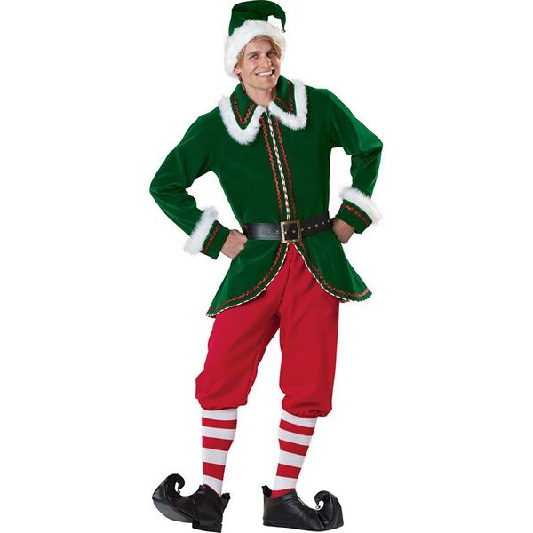 men's elf christmas santa claus theme costume deluxe set cosplay suit clothing, Black;red
men's elf christmas santa claus theme costume deluxe set cosplay suit clothing, Black;red