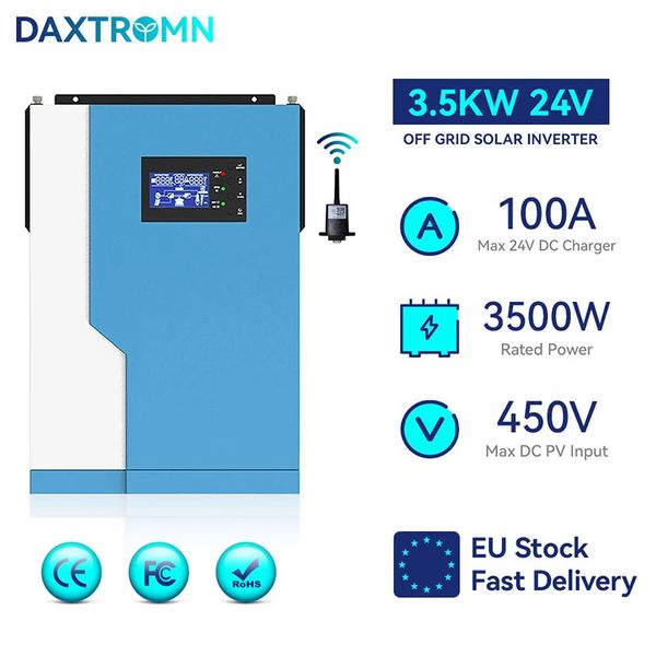 daxtromn 3.5kw solar inverter 48v 220v 500vdc off grid hybrid inverter pure sine wave 100a mppt solar controller with wifi 
daxtromn 3.5kw solar inverter 48v 220v 500vdc off grid hybrid inverter pure sine wave 100a mppt solar controller with wifi