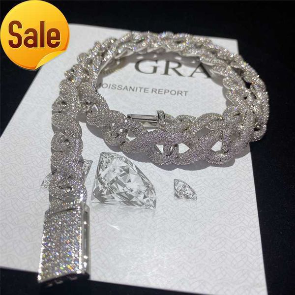 full iced out classic box clasp moissanite cuban link chain fine hip hop men jewelry cuban necklace bling diamond chain, Silver
full iced out classic box clasp moissanite cuban link chain fine hip hop men jewelry cuban necklace bling diamond chain, Silver