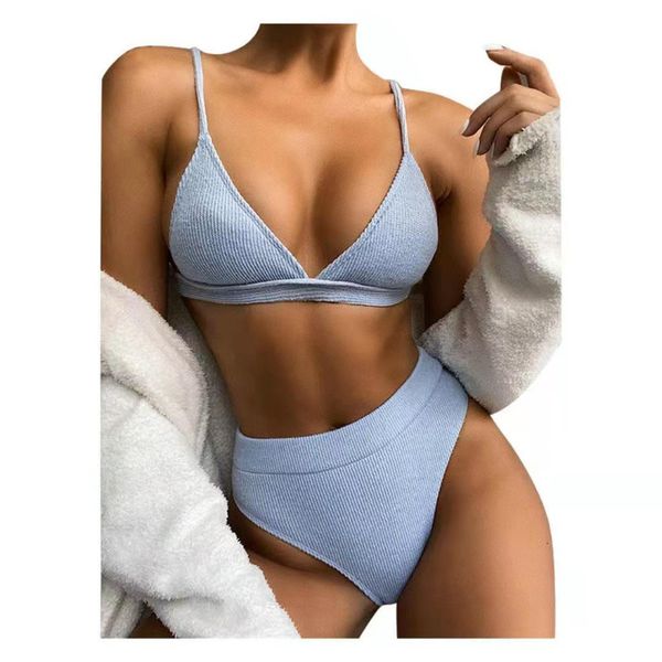 women's swimwear european and american bikini swimsuit thread solid color fashion triangle split highwaisted 230425, White;black
women's swimwear european and american bikini swimsuit thread solid color fashion triangle split highwaisted 230425, White;black