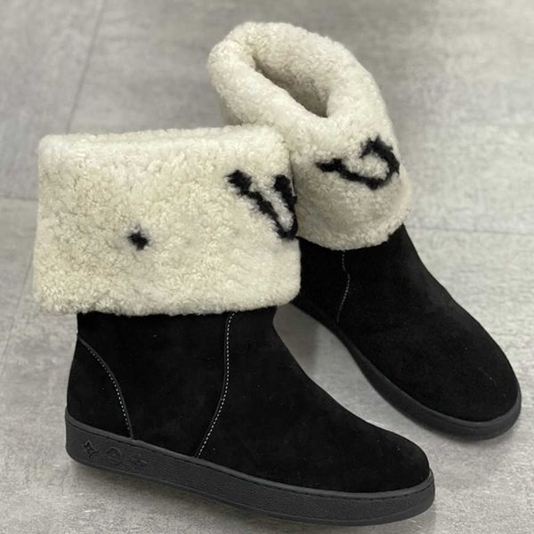designer leather fur boots knee boots women wool fur boot embossed print flat ankle booties fashion luxury winter rubber outsole shoes with, Black
designer leather fur boots knee boots women wool fur boot embossed print flat ankle booties fashion luxury winter rubber outsole shoes with, Black