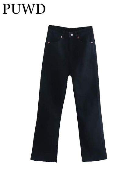 jeans puwd women black ankle flare jeans 2022 ladies casual trousers high street burrs zippers vintage pants slim female chic bottoms, Blue
jeans puwd women black ankle flare jeans 2022 ladies casual trousers high street burrs zippers vintage pants slim female chic bottoms, Blue