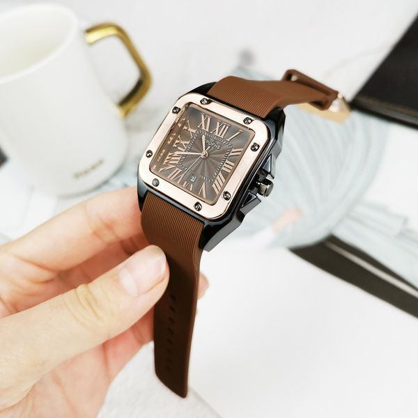luxury watch 41mmautomatic movement belt watch stainless steel case comfortable clasp aaa sports luminous wristwatches waterproof gifts, Slivery;brown
luxury watch 41mmautomatic movement belt watch stainless steel case comfortable clasp aaa sports luminous wristwatches waterproof gifts, Slivery;brown