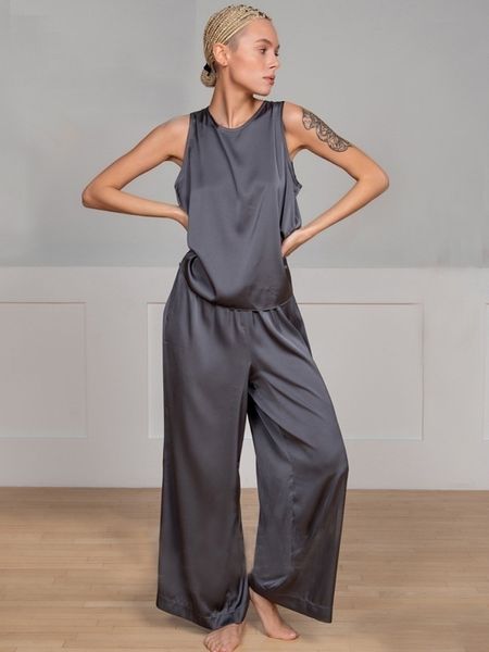 women's two piece pants suninbox sleeveless two piece sets women pajama suit spring summer female homewear sets crossed back vest and l, White
women's two piece pants suninbox sleeveless two piece sets women pajama suit spring summer female homewear sets crossed back vest and l, White