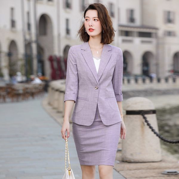 women's suits blazers plus size 5xl half sleeve elegant purple formal women business suits with skirt and jackets coat ladies office wo, White;black
women's suits blazers plus size 5xl half sleeve elegant purple formal women business suits with skirt and jackets coat ladies office wo, White;black
