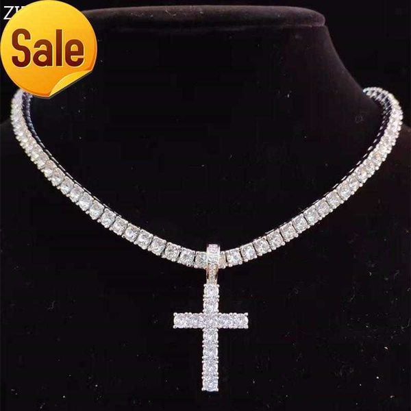 pendant necklaces men women hip hop cross necklace with 4mm zircon tennis chain iced out bling hiphop jewelry fashion gift, Silver
pendant necklaces men women hip hop cross necklace with 4mm zircon tennis chain iced out bling hiphop jewelry fashion gift, Silver