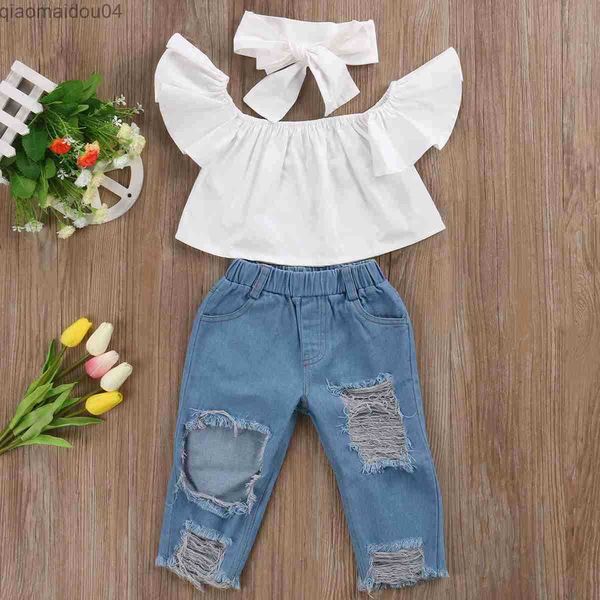 clothing sets wholesale summer clothing infant kids baby girls cropped sleeveless vest denim long pants headband 3pcs outfits aa230426 aa23, White
clothing sets wholesale summer clothing infant kids baby girls cropped sleeveless vest denim long pants headband 3pcs outfits aa230426 aa23, White