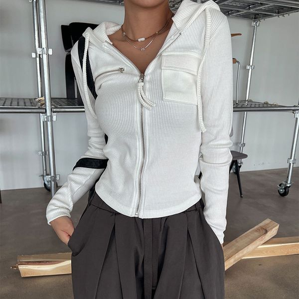 women's jackets hoodie bergaya korea untuk wanita mantel jaket atasan kasual olahraga bersaku ritsleting putih lengan panjang musim gug, Black;brown
women's jackets hoodie bergaya korea untuk wanita mantel jaket atasan kasual olahraga bersaku ritsleting putih lengan panjang musim gug, Black;brown