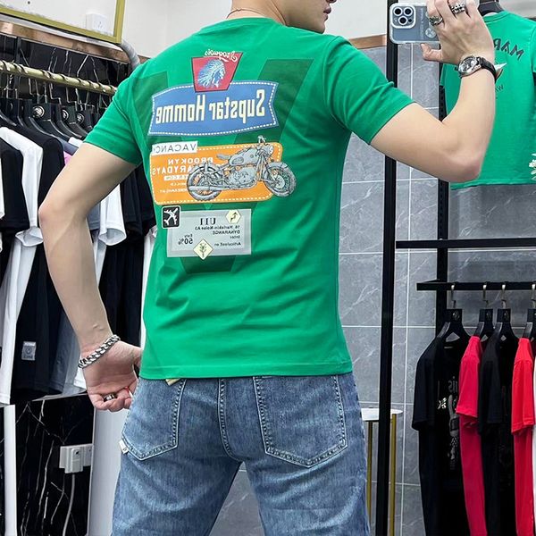 t-shirt men's short sleeved summer slim locomotive printing round neck male tees silk cotton streetwear homme causal clothing, White;black
t-shirt men's short sleeved summer slim locomotive printing round neck male tees silk cotton streetwear homme causal clothing, White;black