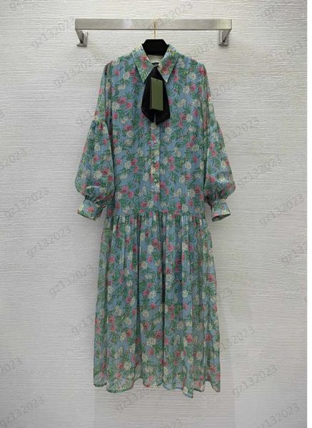 long sleeve dresses multicolored floral print single row button open lapel dress light cotton lined lantern sleeve design temperament slim f, Black;gray
long sleeve dresses multicolored floral print single row button open lapel dress light cotton lined lantern sleeve design temperament slim f, Black;gray