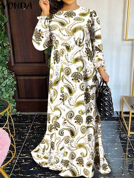 dresses vonda plus size women vintage robe bohemian floral print oneck holiday vestido 2022 autumn casual long sleeve party maxi dress, Black
dresses vonda plus size women vintage robe bohemian floral print oneck holiday vestido 2022 autumn casual long sleeve party maxi dress, Black
