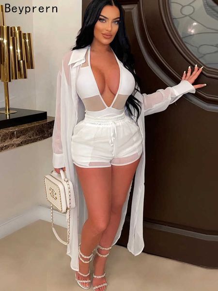 women's jumpsuits rompers beyprern elegant white monokini bikini set 3 pieces outfits womens mesh patchwork bodysuits cape and shorts s, Black;white
women's jumpsuits rompers beyprern elegant white monokini bikini set 3 pieces outfits womens mesh patchwork bodysuits cape and shorts s, Black;white