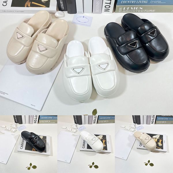womens mule shoes prad soft lining leather sandals slippers mules slides triangle black women lady scuffs indoors outdoor fashions casual sa
womens mule shoes prad soft lining leather sandals slippers mules slides triangle black women lady scuffs indoors outdoor fashions casual sa