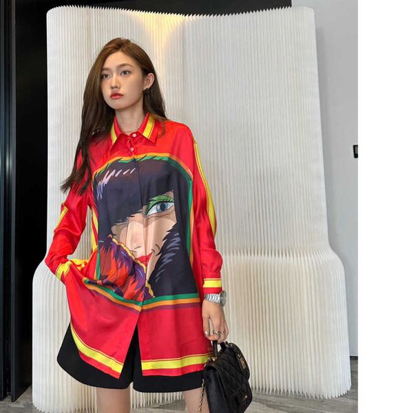 23ss womens designer clothing high neck blouse women shirt wild witch hd print shirt loose shirt women clothes a1, White
23ss womens designer clothing high neck blouse women shirt wild witch hd print shirt loose shirt women clothes a1, White