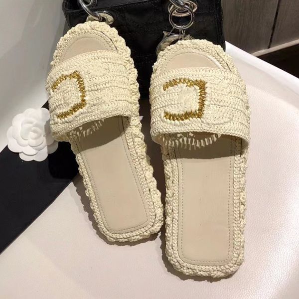 women 2023 fashion slippers slip raffia straw espadrilles interlocking c platform sandal beige black with gold cord mules logo slides woven
women 2023 fashion slippers slip raffia straw espadrilles interlocking c platform sandal beige black with gold cord mules logo slides woven