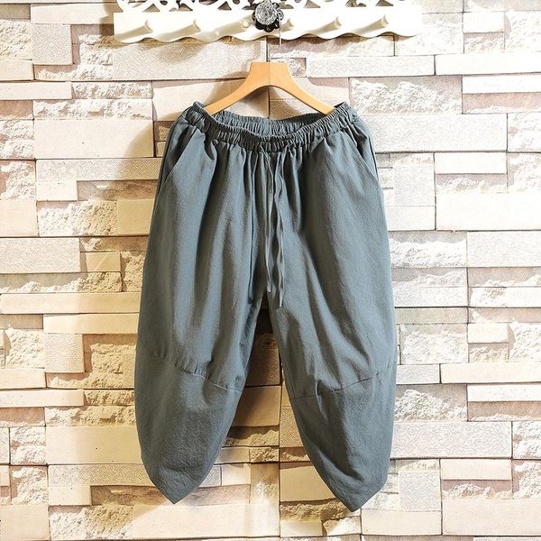 pants summer new men cotton linen baggy short pants men crotch hip hop bloomers pants men's calflength cross pants trousers, Black
pants summer new men cotton linen baggy short pants men crotch hip hop bloomers pants men's calflength cross pants trousers, Black