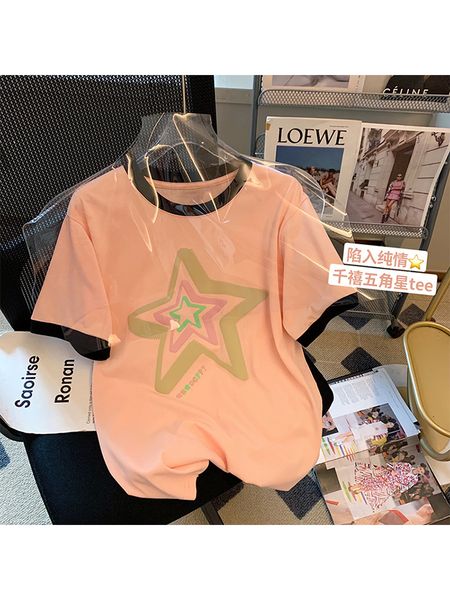women's t-shirt 2000s retro stars print cozy tee o-neck short sleeve soft t-shirt female y2k vintage daily simple basic clothing fashio, White
women's t-shirt 2000s retro stars print cozy tee o-neck short sleeve soft t-shirt female y2k vintage daily simple basic clothing fashio, White