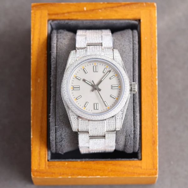 casual business watches mechanical movement mens watch 36mm fashion dial stainless steel strap diamond wristwatches orologi di lusso, Slivery;brown
casual business watches mechanical movement mens watch 36mm fashion dial stainless steel strap diamond wristwatches orologi di lusso, Slivery;brown
