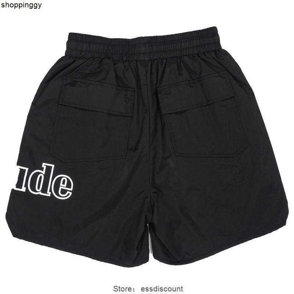 shorts fashion side letter print drawstring pill zipper rhude high street black mesh lined beach pants, White;black
shorts fashion side letter print drawstring pill zipper rhude high street black mesh lined beach pants, White;black