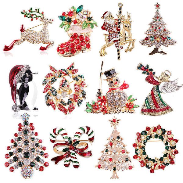 pins brooches new year christmas brooch for women fashion crystal snowman santa claus tree deer bell hat rhinestone enamel jewelry kids gift, Gray
pins brooches new year christmas brooch for women fashion crystal snowman santa claus tree deer bell hat rhinestone enamel jewelry kids gift, Gray
