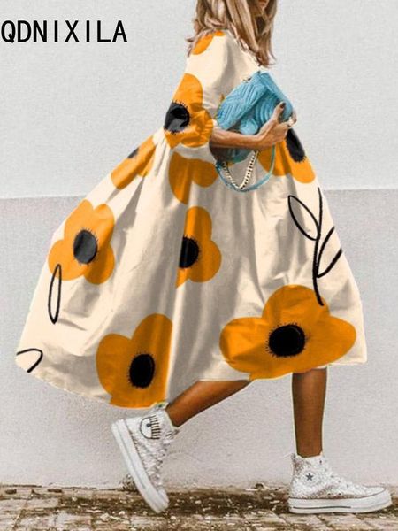 dresses office party dresses new 2023 summer fashion o neck loose women dress floral print aline casual half sleeved boho beach dress, Black;gray
dresses office party dresses new 2023 summer fashion o neck loose women dress floral print aline casual half sleeved boho beach dress, Black;gray