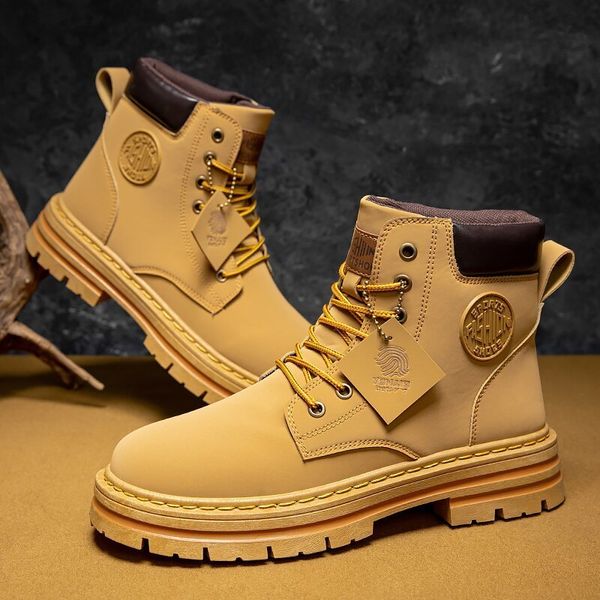 safety shoes high boots men leather shoes fashion outdoor motorcycle ankle military boots male winter tactical lace up botas 230426, Black;brown
safety shoes high boots men leather shoes fashion outdoor motorcycle ankle military boots male winter tactical lace up botas 230426, Black;brown