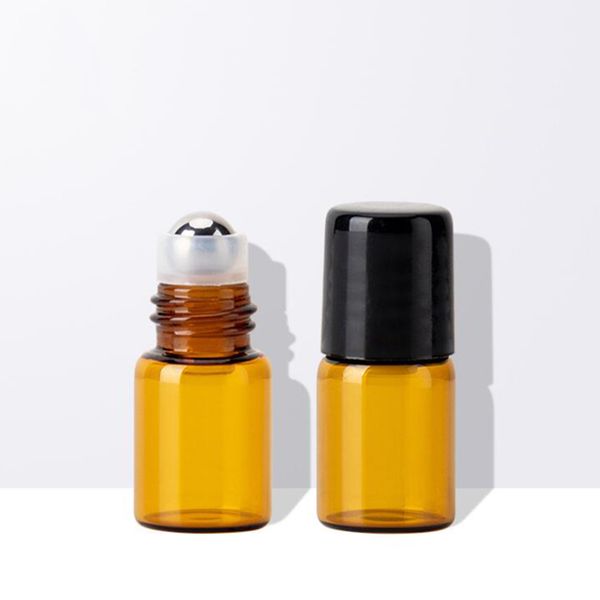 3000pcs/lot 1ml essential oil roller perfume bottles empty glass amber roll glass bottle with black lids 1ml glass vials
3000pcs/lot 1ml essential oil roller perfume bottles empty glass amber roll glass bottle with black lids 1ml glass vials