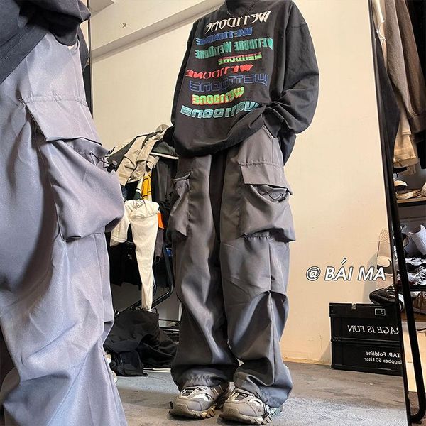 pants american style pleated multipocket overalls men's oversized ig assault pants windproof woven pants hip hop men pants, Black
pants american style pleated multipocket overalls men's oversized ig assault pants windproof woven pants hip hop men pants, Black