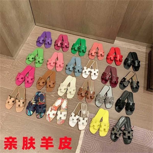 slippers oran h slides paris h women sandals womens summer fashion wear color matching versatile leather one word tourism flat beach sand, Black
slippers oran h slides paris h women sandals womens summer fashion wear color matching versatile leather one word tourism flat beach sand, Black