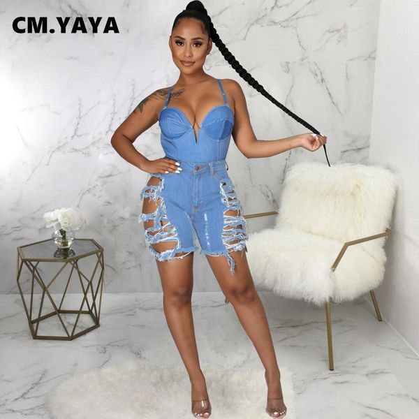 jeans cm.yaya women jeans solid ripped hole pockets zipper straight denim shorts fashion high streetwear summer trousers 2021, Blue
jeans cm.yaya women jeans solid ripped hole pockets zipper straight denim shorts fashion high streetwear summer trousers 2021, Blue