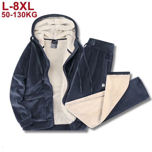 men's tracksuits winter tracksuit men thick warm lamb woolen fleece plus size hooded 2 piece set jacketpants sportswear casual sweat su, Gray
men's tracksuits winter tracksuit men thick warm lamb woolen fleece plus size hooded 2 piece set jacketpants sportswear casual sweat su, Gray