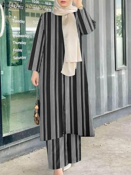 jeans 2pcs autumn matching set fashion women muslim long sleeve blouse pant sets 2023 zanzea oversized turkey abaya set lady outfits, Blue
jeans 2pcs autumn matching set fashion women muslim long sleeve blouse pant sets 2023 zanzea oversized turkey abaya set lady outfits, Blue