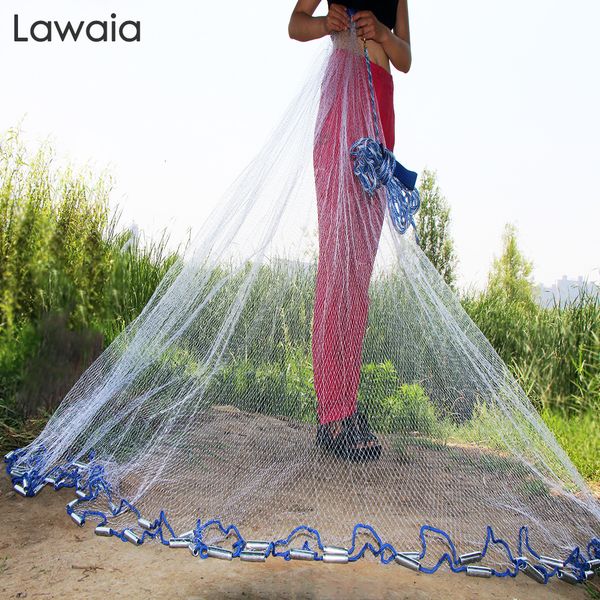 fishing accessories lawaia hand cast net american style monofilament nylon folding small mesh fishnet with iron steel pendants 230426
fishing accessories lawaia hand cast net american style monofilament nylon folding small mesh fishnet with iron steel pendants 230426