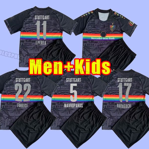 23/24 vfb stuttgarts soccer jerseys kalajdzic didavi wamangituka gomez men kids kits sock full sets 2022 2023 football jersey manner kinder, Black;yellow
23/24 vfb stuttgarts soccer jerseys kalajdzic didavi wamangituka gomez men kids kits sock full sets 2022 2023 football jersey manner kinder, Black;yellow