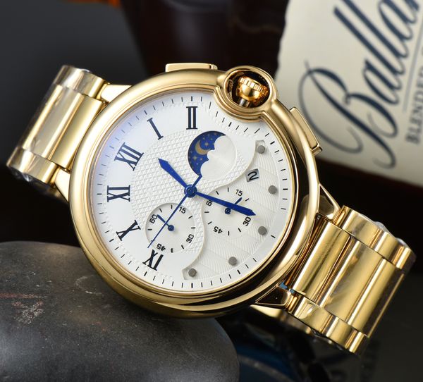 men's luxury high-end fashion watch with full function quartz movement date dial, male clock, stainless steel, calf leather strap, deep, Slivery;brown
men's luxury high-end fashion watch with full function quartz movement date dial, male clock, stainless steel, calf leather strap, deep, Slivery;brown