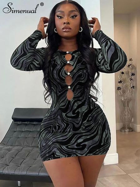 casual dresses simenual gorgeous print hollow out dress for women black long sleeve crewneck skinny mini dress fall christmas club clothes 2, Black;gray
casual dresses simenual gorgeous print hollow out dress for women black long sleeve crewneck skinny mini dress fall christmas club clothes 2, Black;gray