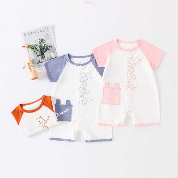 clothing sets baby short sleeved jumpsuit for summer wear, thin men's and women's jumpsuit, pure cotton, newborn crawling suit, su, White
clothing sets baby short sleeved jumpsuit for summer wear, thin men's and women's jumpsuit, pure cotton, newborn crawling suit, su, White