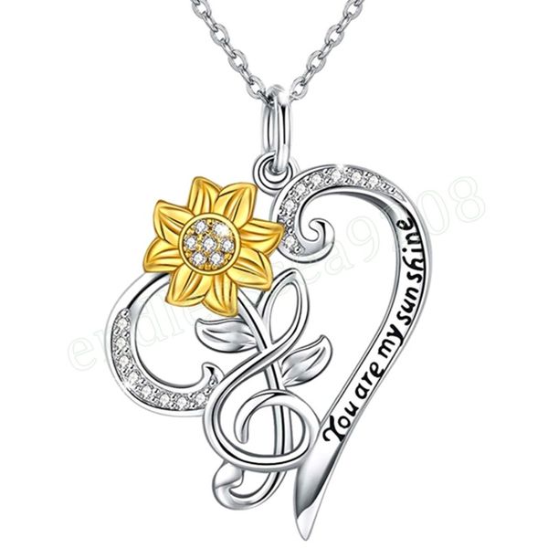 sunflower necklace you are my sunshine necklace sun flower heart pendant musical note jewelry women mom mother's day birthday, Silver
sunflower necklace you are my sunshine necklace sun flower heart pendant musical note jewelry women mom mother's day birthday, Silver