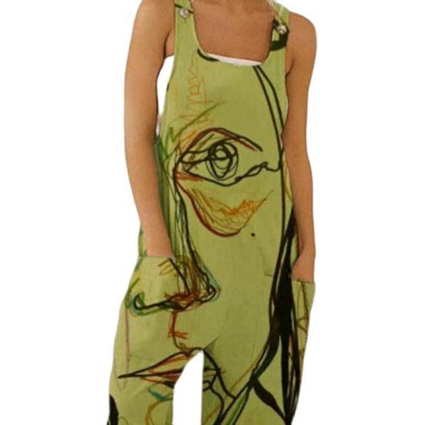women's jumpsuits rompers summer women jumpsuit abstract face print loose playsuit sleeveless casual romper for women loose jumpsuit 23, Black;white
women's jumpsuits rompers summer women jumpsuit abstract face print loose playsuit sleeveless casual romper for women loose jumpsuit 23, Black;white