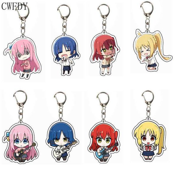 keychains women men arcylic keychain goto hitori kawaii face anime key chains bocchi the rock acrylic chaveio cute bag pendant accesories j2, Silver 
keychains women men arcylic keychain goto hitori kawaii face anime key chains bocchi the rock acrylic chaveio cute bag pendant accesories j2, Silver