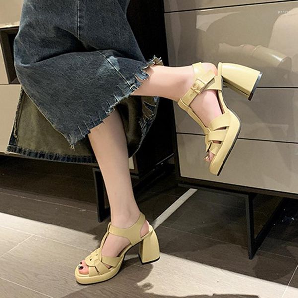 sandals chunky heel women's high round toe open roman heels summer fashion luxury party shoes 34-40, Black
sandals chunky heel women's high round toe open roman heels summer fashion luxury party shoes 34-40, Black
